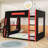 Bunk Bed With Desk, Storage Shelves USB And LED Light-1471701996-1471701994