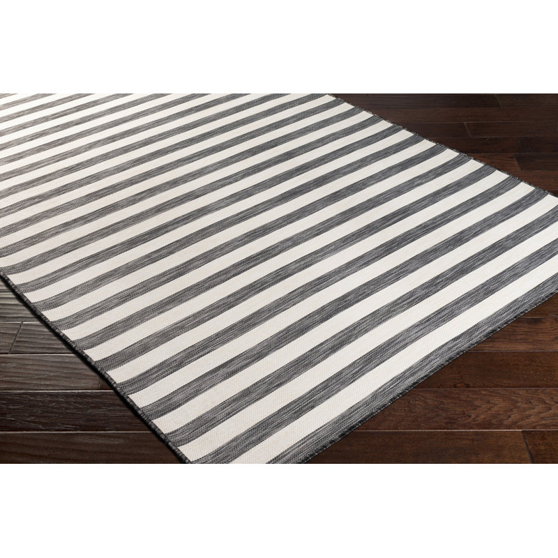 Rectangle Striped Outdoor Washable Area Rug, Rectangle 80 x 150cm