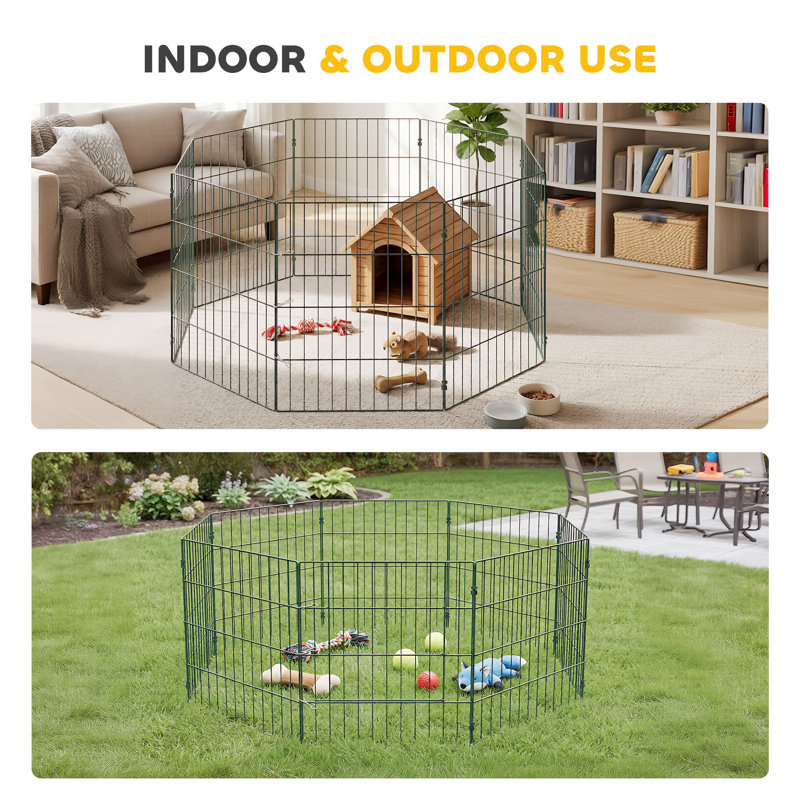 Steel Pet Barrier, 60cm H x 150cm W x 50cm D
