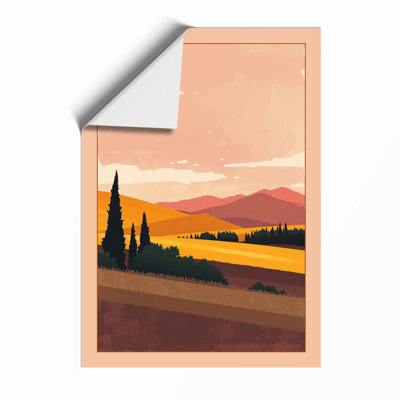 Tuscan Sunset Minimalist - Print