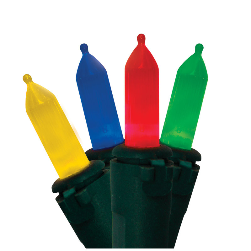 Mini-luminaire DEL traditionnel à pile 35 Lt, Fil vert, Multi