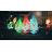 Christmas Inflatable 7.5 FT Long Gnome Inflatables Three Midgets Holding Hands with Built-in LEDs