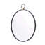 Miroir mural 24 po x 27 po avec cadre noir, miroir décoratif minimaliste contemporain