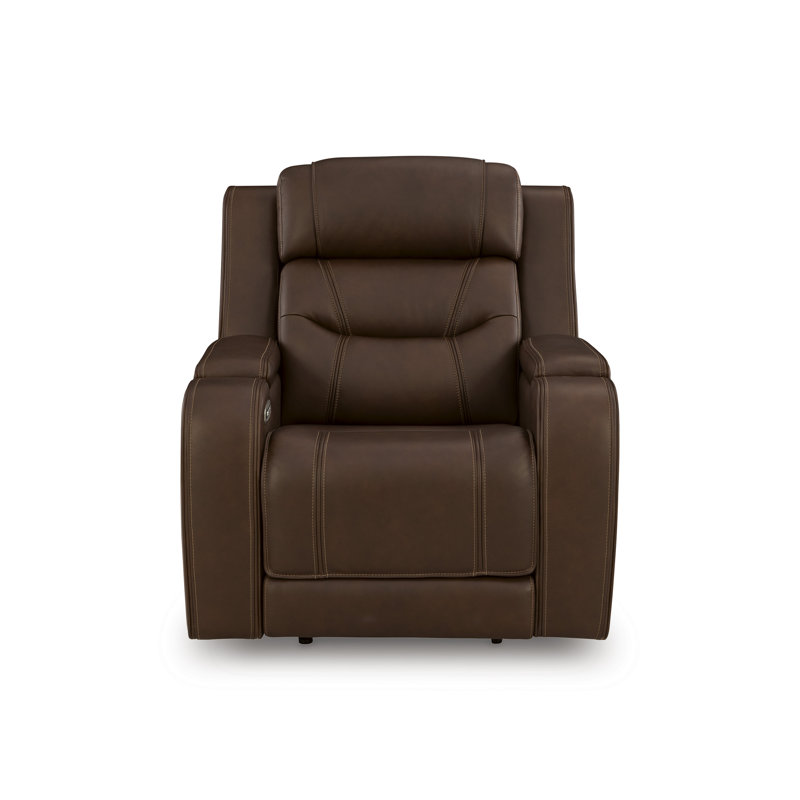 Guru Power Recliner With Audio Seating, Dark Brown