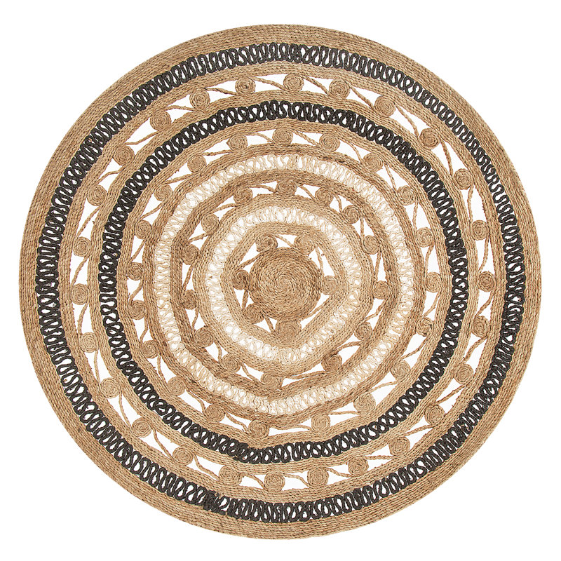 Round Geraghty Jute / Sisal Hand Woven 140cm X 140cm Area Rug