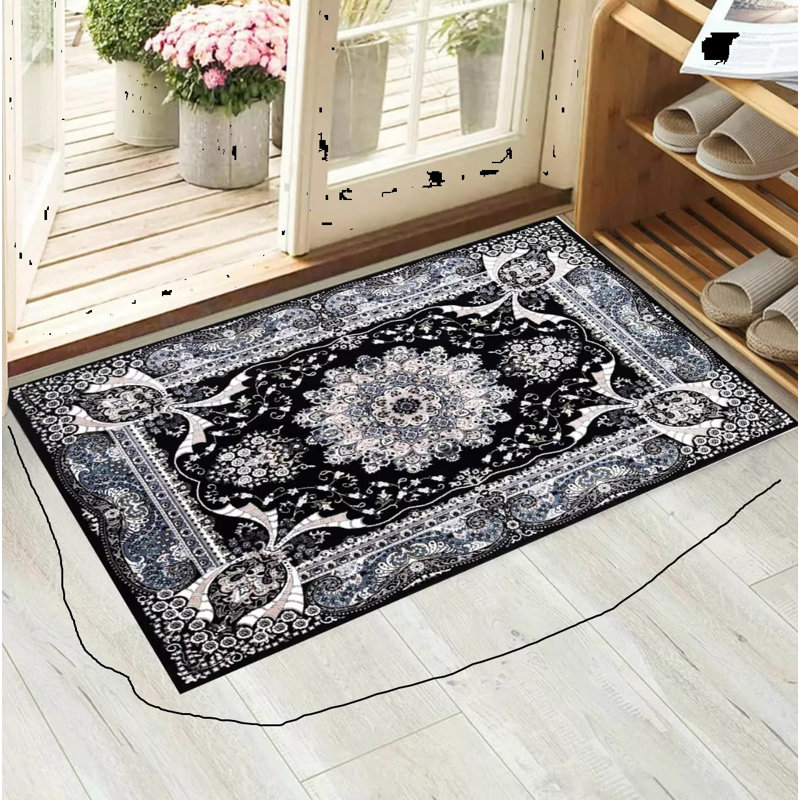 Veronica Indoor Doormat, Black