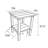Versatile Folding Adirondack Chair Set With Side Table In Grey