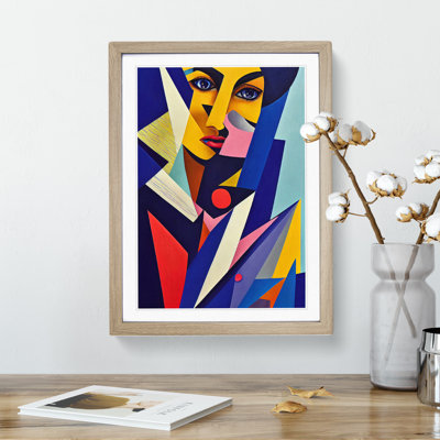 Woman Abstract Cubism No.1 - Wall Art