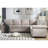 Modular Sectional Sofa Set with Convertible L - Shaped Design, Reversible Rolled Arms and Soft Linen Upholstery for Ultimate Comfort and Flexibility-1662933104-1662933105