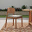 Aston Solid Wood Side Chair in Brown