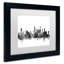 «Chicago IL Skyline BW», impression encadrée-17771748-39826781