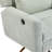 Power Recliner Chair Swivel,Upholstered 360° Swivel Recliner With Gold 5 Star Base-156356294