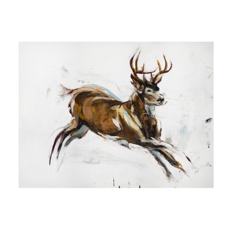 In Stride Print by Paul Ngo, Glass Coat, 54" H x 72" W x 1.5" D