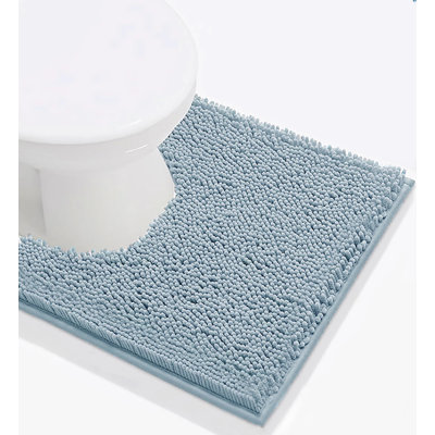 Tapis de salle de bain bleu ciel