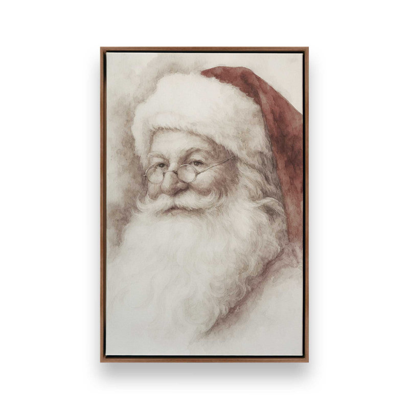 «Classic Noel», reproduction d'art sur toile, H 18,75 po x l 12,75 po, Noyer