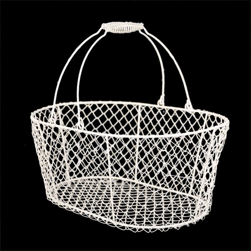 Gracie Oaks Decorative Basket, White