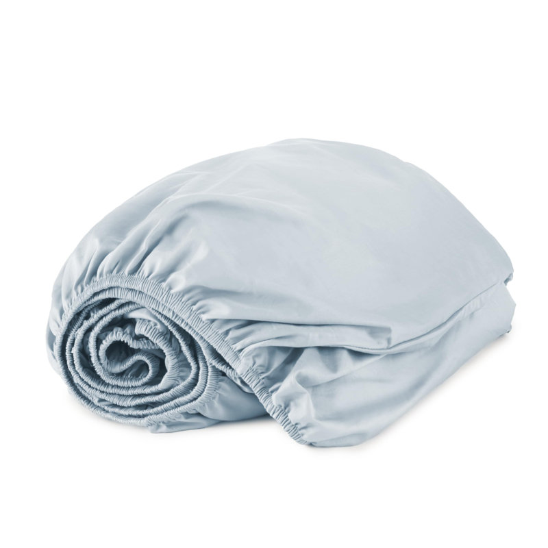 Organic Full Fitted Sheet Only Deep Pocket - 100% Organic Cotton Sheets With Soft Breathable 500 Thread Count Sateen Weave Gots & Fairtrade Certified - Fitted Bed Sheets Only (White, Full)