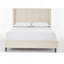 Structure de lit élégante avec tête de lit et fabrication robuste pour un sommeil confortable-1295458503
