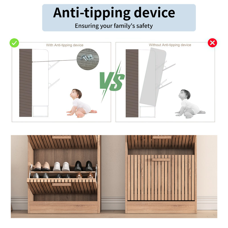 20 Pair Flip Down Shoe Storage