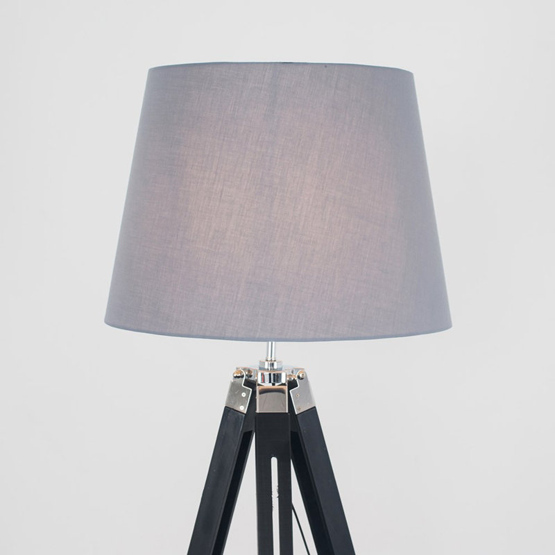 Bella Vista 175cm Tripod Floor Lamp, LED Bulb, Grey
