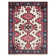 Matteson Hand-Knotted Area Rug in Red/White/Blue