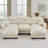 Compression Cozy Chenille Sectionals, Pleated Modular Sofa For Home