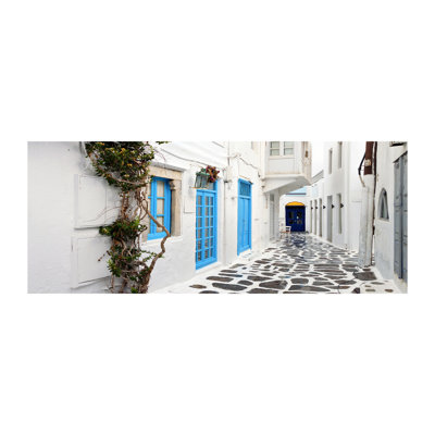 Greek Streets - Wrapped Canvas Print