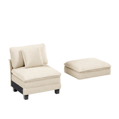 One Single Seat Without Armrests With One Extra Cushion