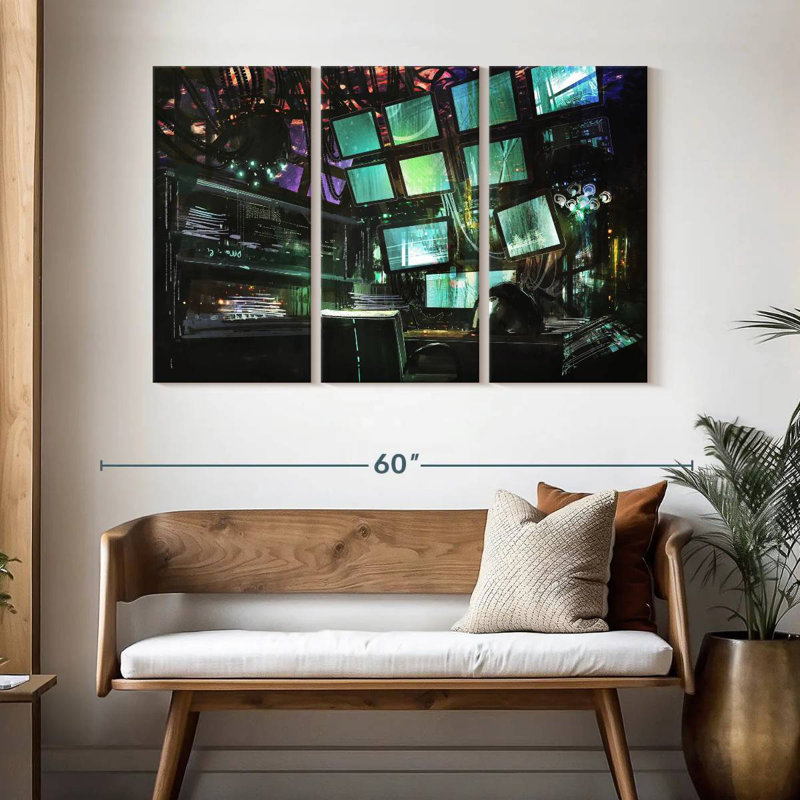 Espace de travail technique, H 32 po x l 50 po