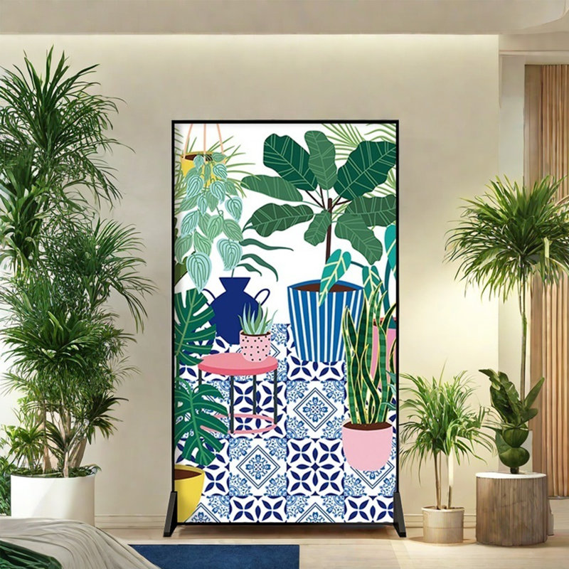 Écran mobile abstrait, H 70,87 po x l 47,24 po x P 1,57 po