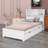 Platform Bed With Bookcase Headboard-990525489