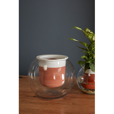 Haamid Handmade Glass Pot Planter
