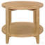 Table d'appoint brune ronde en bois massif-324989730
