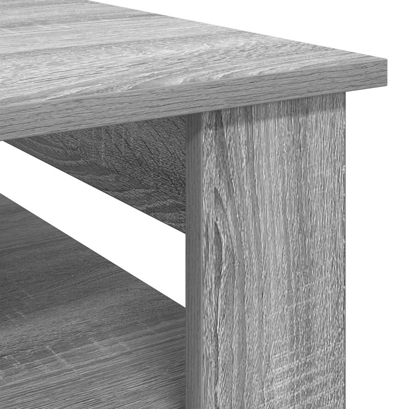 Coffee Table with Storage, Grey Sonoma, 44cm. H x 64cm. L x 54cm. W