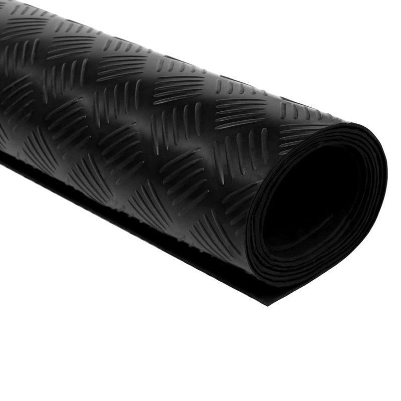 Tapis de sol en caoutchouc antidérapant, H 1 po x l 39,4 po x P 196,9 po