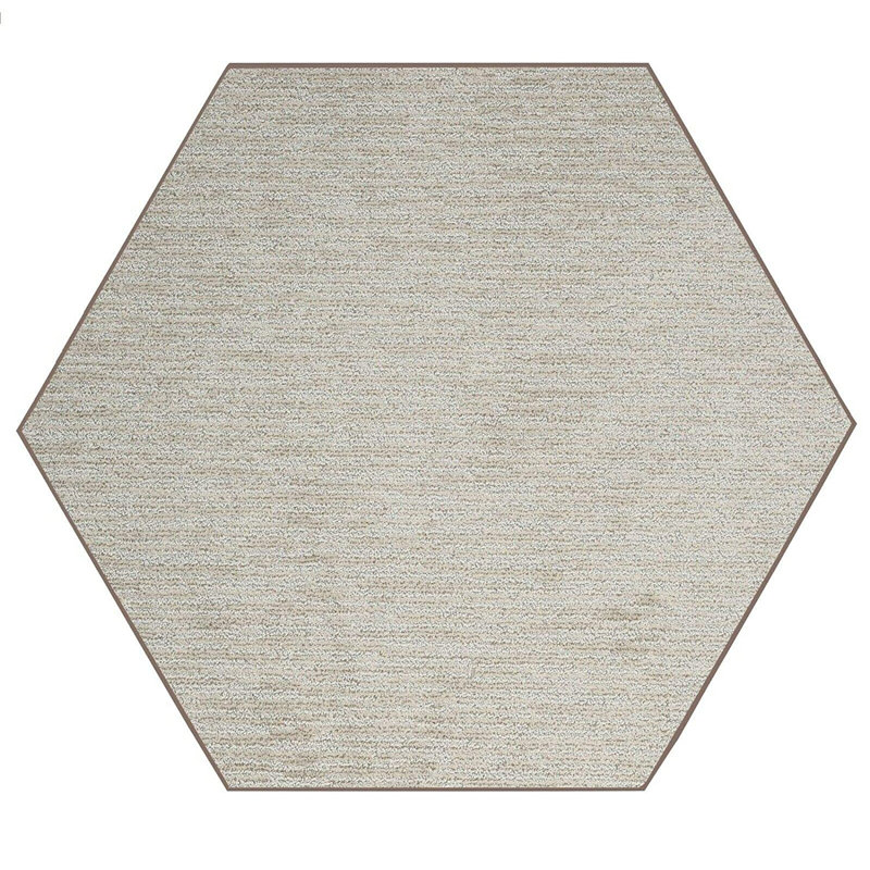 Tapis décoratif beige Furnish My Place, Hexagone 10 pi