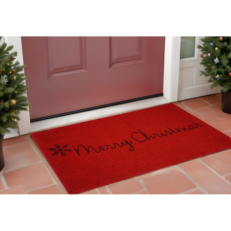 Tapis d'extérieur antidérapant Merry Christmas, Rectangle de 2 pi x 3 pi