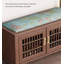Banc de rangement en bois massif Traditional