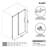 44-49" W X 76" H Frameless Single Sliding Shower Door with 3/8" (10mm) Clear Tempered Glass, Shatter-Resistant Film & Installation Hole Locator - Square Top Rail-114773352
