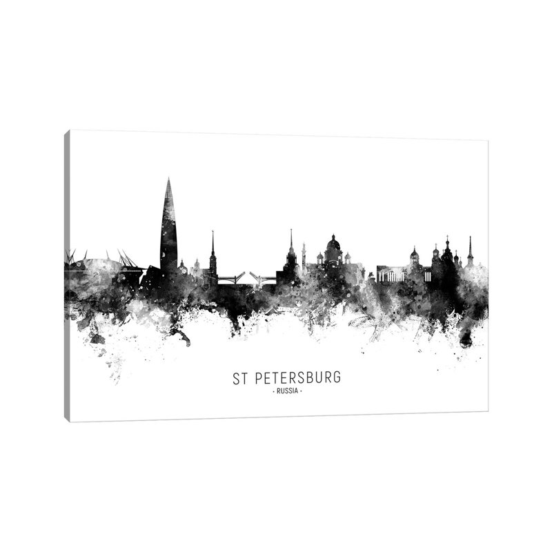 MTO3041 - Saint-Pétersbourg, Russie, horizon, nom Bw, H 40 po x l 60 po x 1,5 po