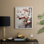 «Christmas Holiday Art», série 2-CXC III, reproduction encadrée - bois massif