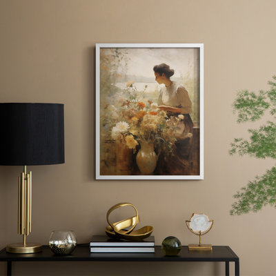 WOMEN Series CDXVI Framed Print - Solid Wood