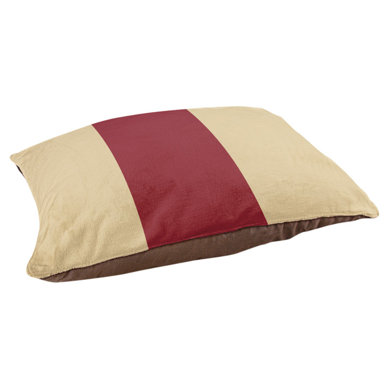 Coussin pour chien hockey Las Vegas, Petit (l 28 po x P 18 po x H 9,5 po), Sable du désert / rouge brique / sable du désert