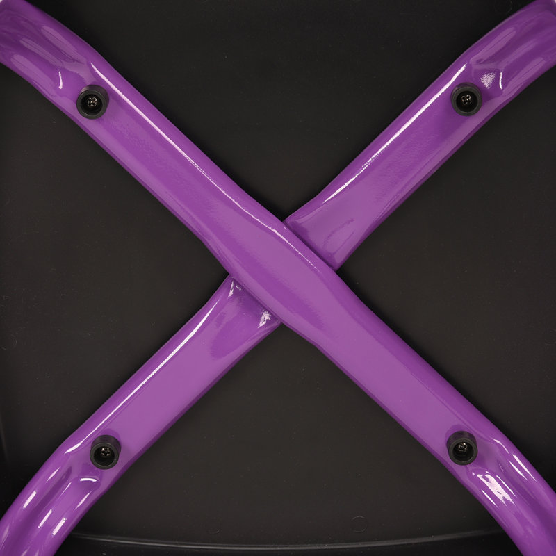 Acequia Steel Accent Stool, Purple