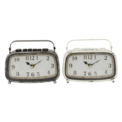 Analogue Metal Mechanical Tabletop Clock