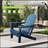 Durable HDPE Adirondack Chair With Cup Holder, Foldable Design For Easy Storage And Comfortable Outdoor Seating-2114565057-2114565059