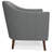 Thorne 30"W Upholstered Contemporary Accent Chair with Curved Back and Removable Foam Cushion-115770157