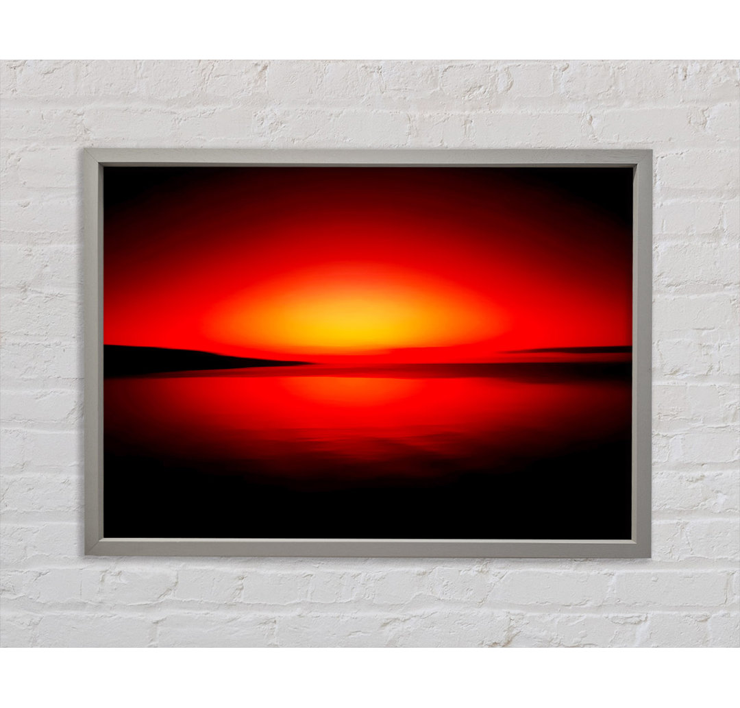 Gerahmtes Leinwandbild Red Horizon