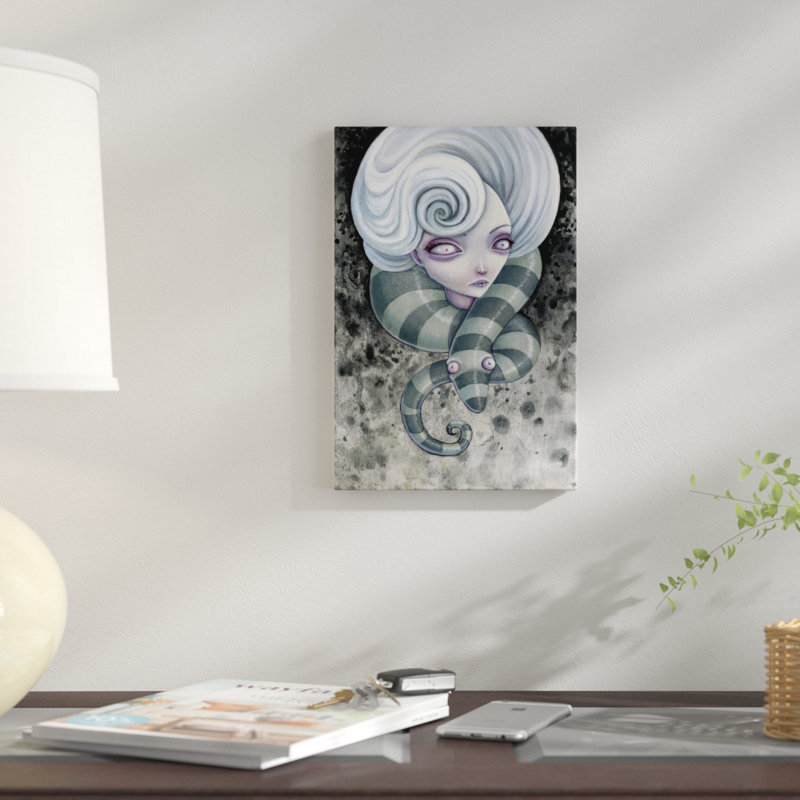 «Nightmares» par Megan Majewski - Impression sur toile, H 12 po x l 8 po x P 0,75 po, Pas de tapis, Papier d'art encadré noir