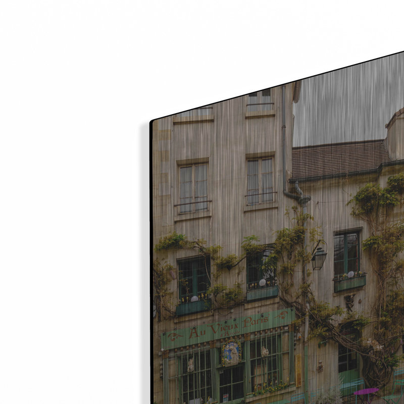 «Parisian Cafe», art mural en métal, H 12 po x l 16 po